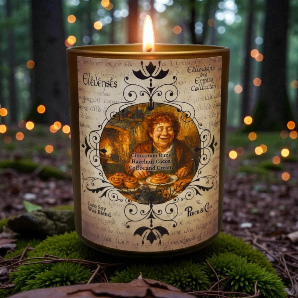Elevenses Hobbit LOTR Candle