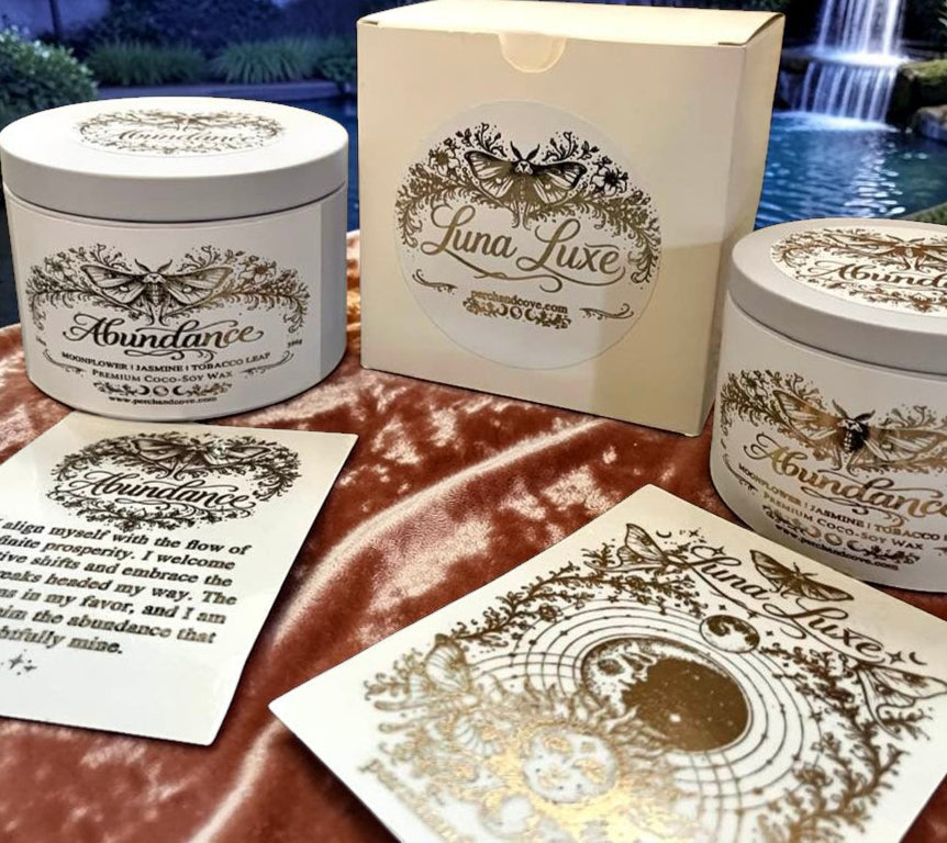 Abundance Prosperity Candle | Luna Luxe Manifestation Collection – Perch and Cove