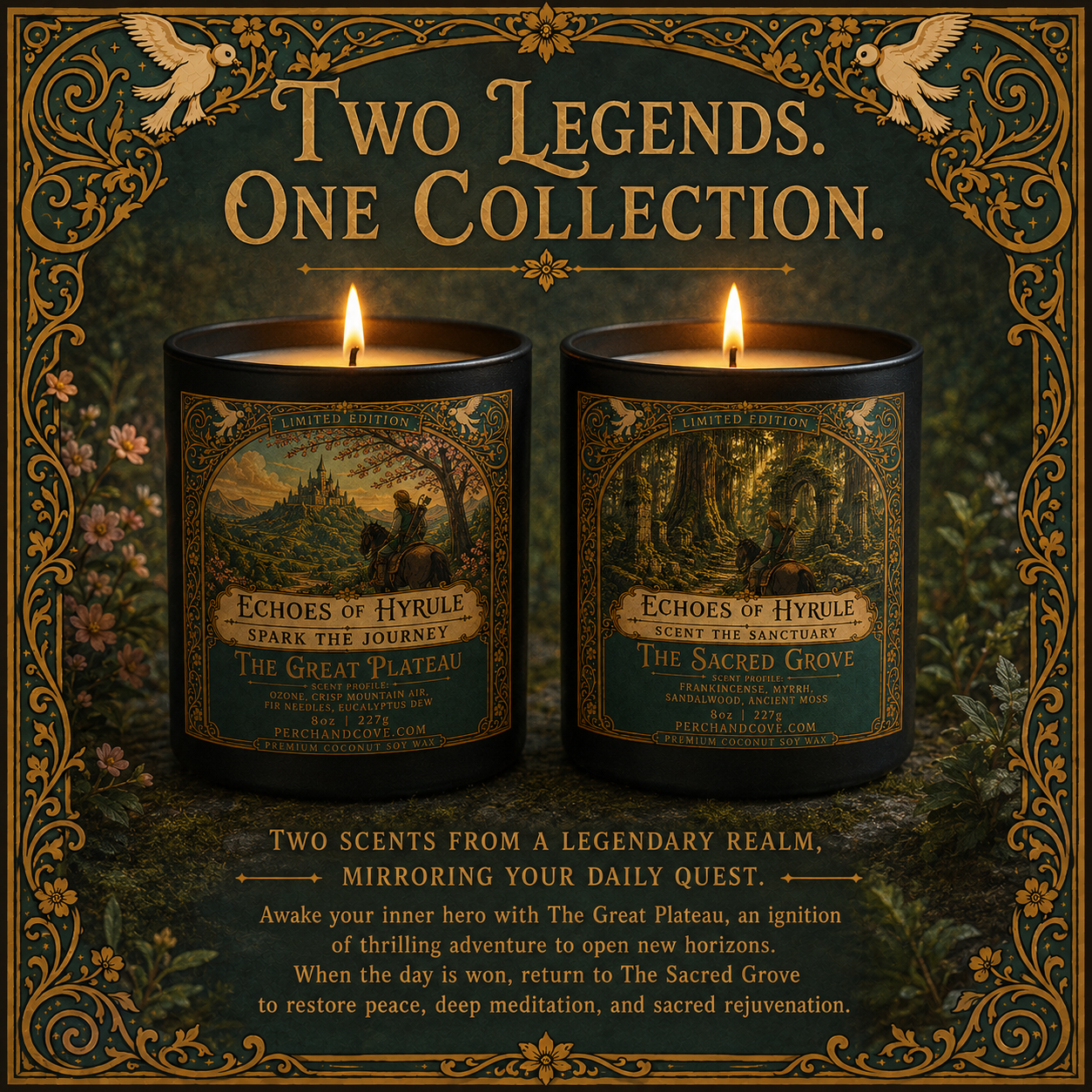 Elderwood Kings Fantasy Men's Grooming Beard Oil Man Cave Candles