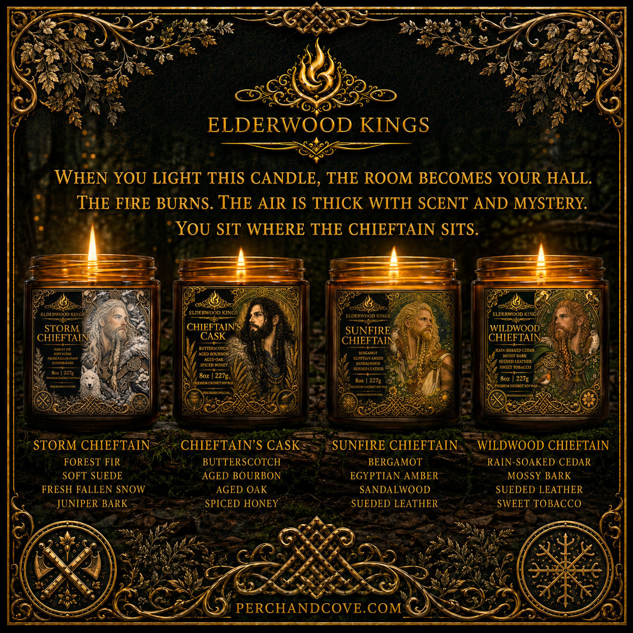 Fantasy Candles Men's Grooming Gaming Candles for your Man Cave