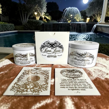 Abundance Manifestation Candle | Luna Luxe Intention Candle – Perch and Cove