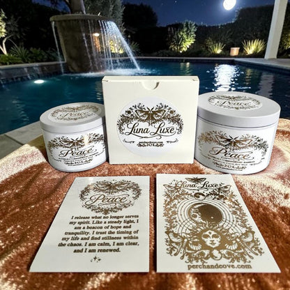 Peace Manifestation Candle | Luna Luxe Intention Candle – Perch and Cove
