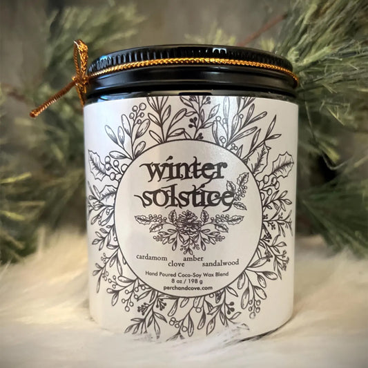 Yule Yuletide Winter Solstice Pagan Ritual Candles fraser fir amber sandalwood clove
